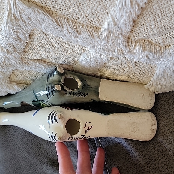 Set of Mexican ceramic long neck birds - Picture 4 of 5